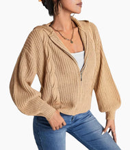 Load image into Gallery viewer, Cozy zip-up Sweater