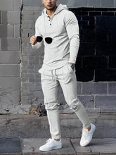 Load image into Gallery viewer, KZZ Essential Waffle Hoodie & Pants Combo | Men's Quick-Dry Lounge Set