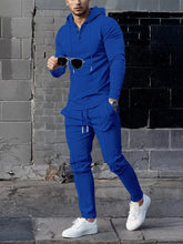 Load image into Gallery viewer, KZZ Essential Waffle Hoodie & Pants Combo | Men's Quick-Dry Lounge Set