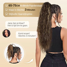 Load image into Gallery viewer, Curly Wavy Frizzy Hair Extension with Ponytail