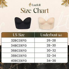 Load image into Gallery viewer, Low Back Strapless Bra