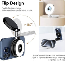 Load image into Gallery viewer, Magnetic phone holder with fill light photography