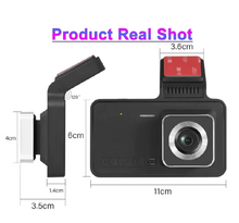 Load image into Gallery viewer, Dual-lens dashcam with 1080P HD & night vision - 170° wide angle
