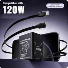 Load image into Gallery viewer, W&O 2-in-1 GaN Compatible with 120w Fast Charger