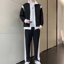 Load image into Gallery viewer, Men's Outfit Casual 2 Piece Contrast Sports Jogging Tracksuits Set