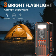 Load image into Gallery viewer, 20000mAh Solar Power Bank with Foldable Panels, Wireless Charging & LED Flashlight