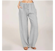Load image into Gallery viewer, Women's Summer Linen Cotton Wide Leg Pants