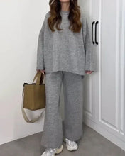 Load image into Gallery viewer, Crewneck Sweater & Pants Two-piece Set