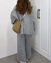 Load image into Gallery viewer, Crewneck Sweater & Pants Two-piece Set