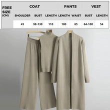 Load image into Gallery viewer, 3-Piece Set - Autumn Sleeveless Vest & Cardigan & Trousers