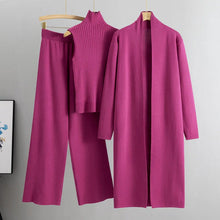 Load image into Gallery viewer, 3-Piece Set - Autumn Sleeveless Vest & Cardigan & Trousers