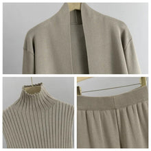 Load image into Gallery viewer, 3-Piece Set - Autumn Sleeveless Vest & Cardigan & Trousers