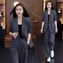 Load image into Gallery viewer, Women's Trendy Solid Color Two-Piece Outfits Blazer & Pants