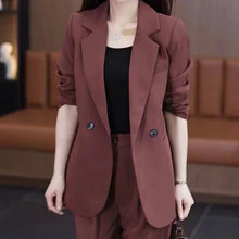 Load image into Gallery viewer, Women's Trendy Solid Color Two-Piece Outfits Blazer & Pants