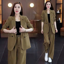 Load image into Gallery viewer, Women's Trendy Solid Color Two-Piece Outfits Blazer & Pants