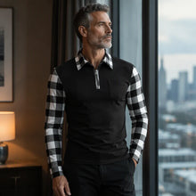 Load image into Gallery viewer, Men's Casual Long-Sleeve Half-Zip Shirt