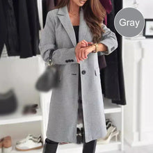 Load image into Gallery viewer, Women’s Elegant Tailored Long Coat

