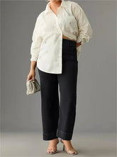 Load image into Gallery viewer, 👖Tummy Control Cropped Wide-Leg Jeans
