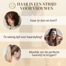 Load image into Gallery viewer, Curly Wavy Frizzy Hair Extension with Ponytail
