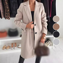 Load image into Gallery viewer, Women’s Elegant Tailored Long Coat
