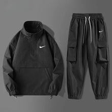 Load image into Gallery viewer, Men’s Techwear Cargo Tracksuit Set
