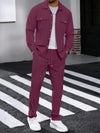 Men's Summer Button Down Shirt and Pants Set