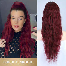 Load image into Gallery viewer, Curly Wavy Frizzy Hair Extension with Ponytail
