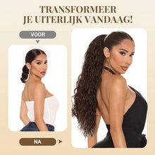 Load image into Gallery viewer, Curly Wavy Frizzy Hair Extension with Ponytail
