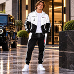 Men's Athletic Set Casual Sports Jacket and Jogging Pants