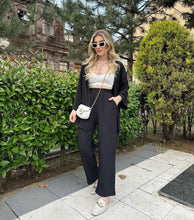 Load image into Gallery viewer, Shawl Neck Shrug With Straight Trouser
