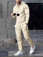 Load image into Gallery viewer, KZZ Essential Waffle Hoodie &amp; Pants Combo | Men's Quick-Dry Lounge Set
