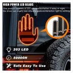 LED Hand Gesture Car Sign