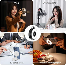 Load image into Gallery viewer, Magnetic phone holder with fill light photography
