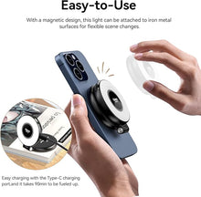 Load image into Gallery viewer, Magnetic phone holder with fill light photography
