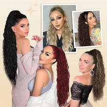 Load image into Gallery viewer, Curly Wavy Frizzy Hair Extension with Ponytail
