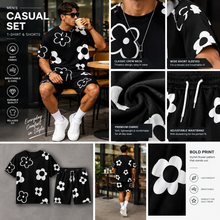 Load image into Gallery viewer, Men's Floral Print 2-Piece Summer Set
