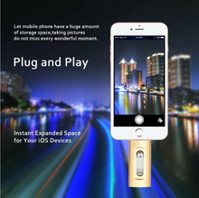 Load image into Gallery viewer, 3 in 1 Flash Drive, Portable High Speed USB 3.0 Memory Storage
