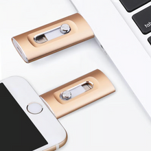 Load image into Gallery viewer, 3 in 1 Flash Drive, Portable High Speed USB 3.0 Memory Storage
