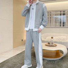 Load image into Gallery viewer, Men&#39;s Outfit Casual 2 Piece Contrast Sports Jogging Tracksuits Set
