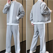Load image into Gallery viewer, Men&#39;s Outfit Casual 2 Piece Contrast Sports Jogging Tracksuits Set
