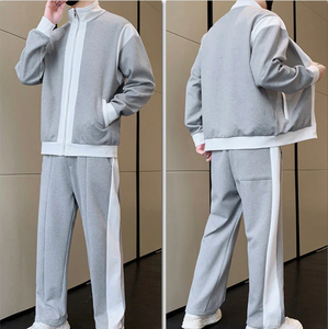 Men's Outfit Casual 2 Piece Contrast Sports Jogging Tracksuits Set