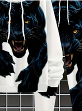 Load image into Gallery viewer, Men's Casual Hooded Sweatshirt Set, Cool Tiger Pattern Top + Pants Two-Piece Set, Casual, Fashionable, , Versatile, Slightly Elastic Polyester Fiber, Machine Washable
