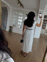 Load image into Gallery viewer, Parley Zero Sleeve Button Placket Belted Dress
