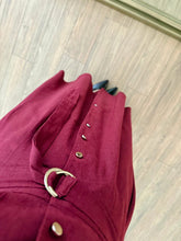 Load image into Gallery viewer, Omilika Gold Buttoned Belted Linen Dress
