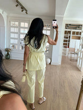 Load image into Gallery viewer, Orika Shoulder Twist Blouse-Pants Russian Suit
