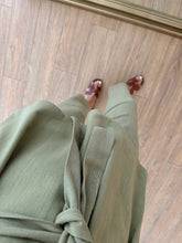 Load image into Gallery viewer, Orika Shoulder Twist Blouse-Pants Russian Suit
