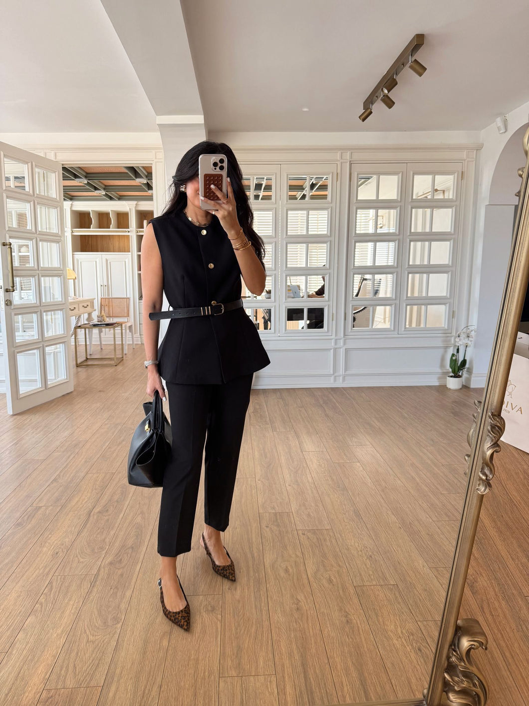 Dali Belted Flato Trouser Vest Suit