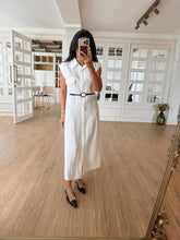 Load image into Gallery viewer, Parley Zero Sleeve Button Placket Belted Dress
