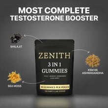 Load image into Gallery viewer, Zenith 3-in-1 Gummies for Men | Stamina, Strength &amp; Vitality Support
