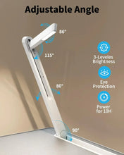 Load image into Gallery viewer, Adjustable Laptop Bed Desk with LED Lamp &amp; Foldable Design (60cm)
